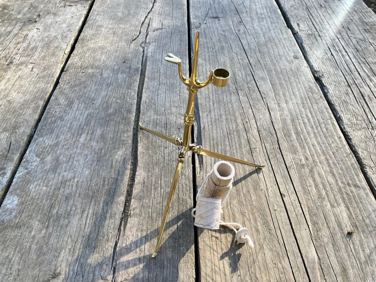 Needlecase And Folding Pricket Brass Candlestick BUNDLE - Image 3