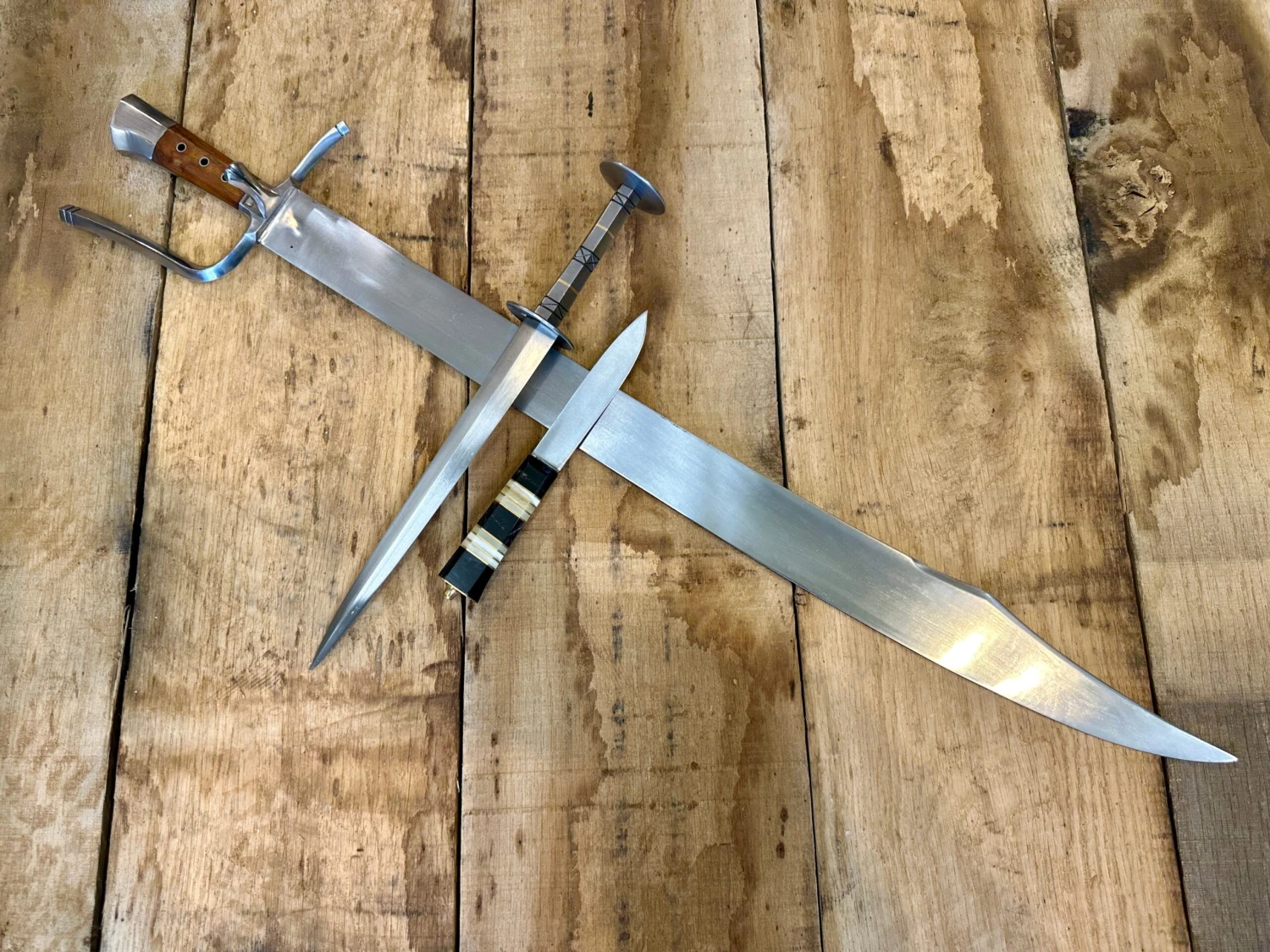 15th-16thC Grosses Messer Medieval Sword Bundle With FREE Sword Bag - Image 2