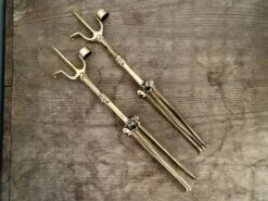 Pair Of Folding Pricket Brass Candlesticks 13th/15thC BUNDLE