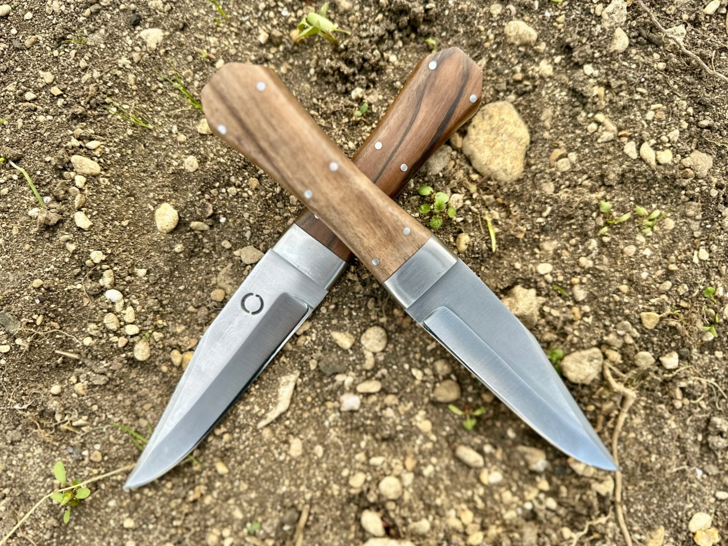 Bowie Knife With Coffin Shaped Walnut Handle - Image 5