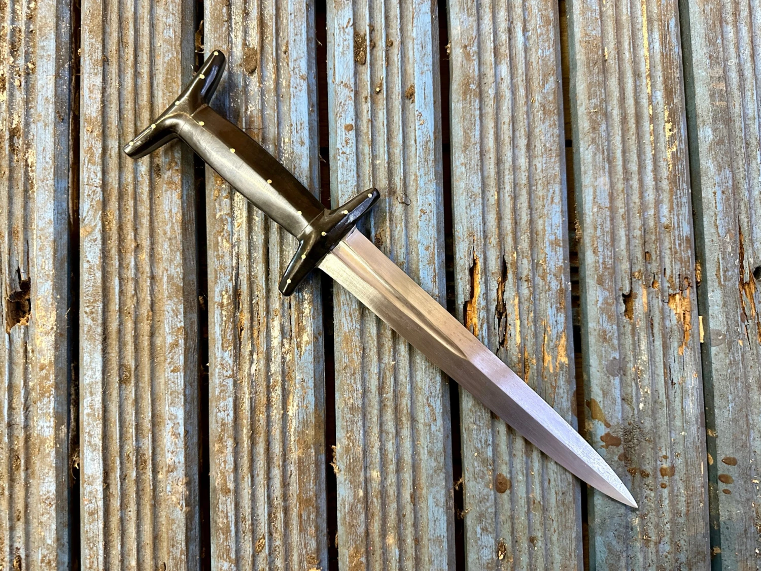 14th-15th Century Italian Horn Baselard - Image 5