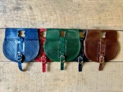 13th-15thC Rounded Belt Pouch