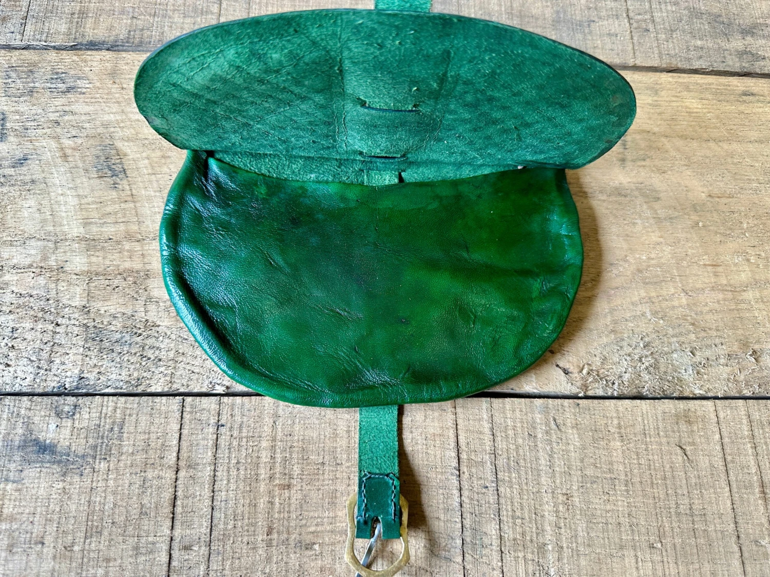 13th-15thC Rounded Belt Pouch - Image 3