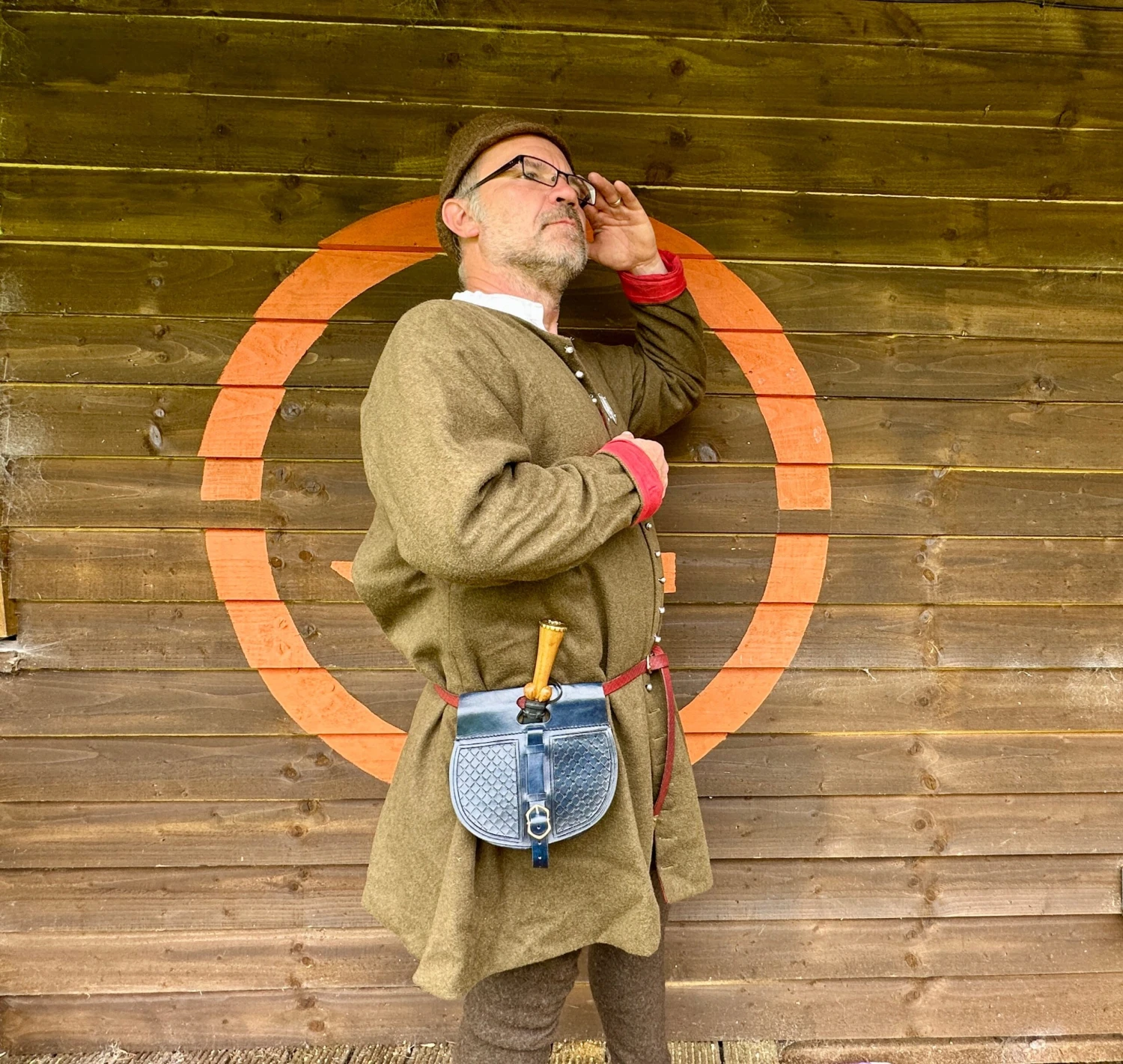 13th-15thC Rounded Belt Pouch - Image 2