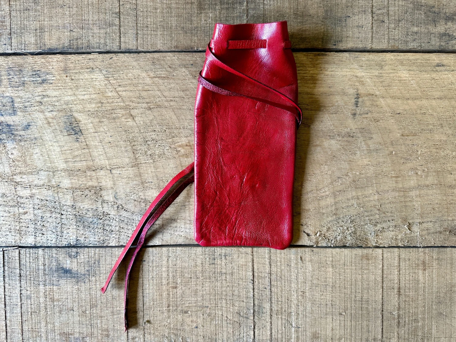 Leather Drawstring Pouch - Image 5