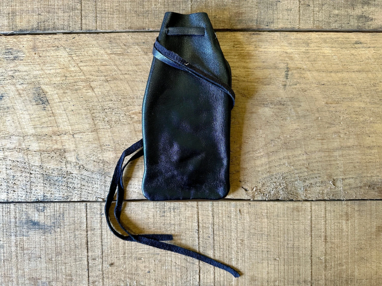 Leather Drawstring Pouch - Image 6