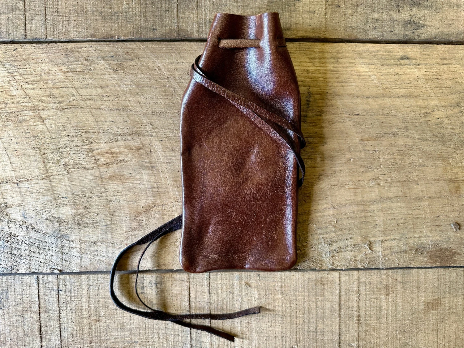 Leather Drawstring Pouch - Image 7