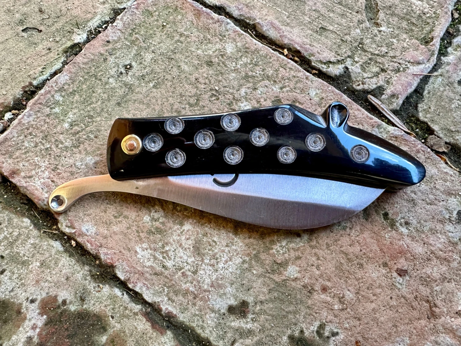 14thC-15thC Zoomorphic Folding Knife In Horn Or Bone - Image 11