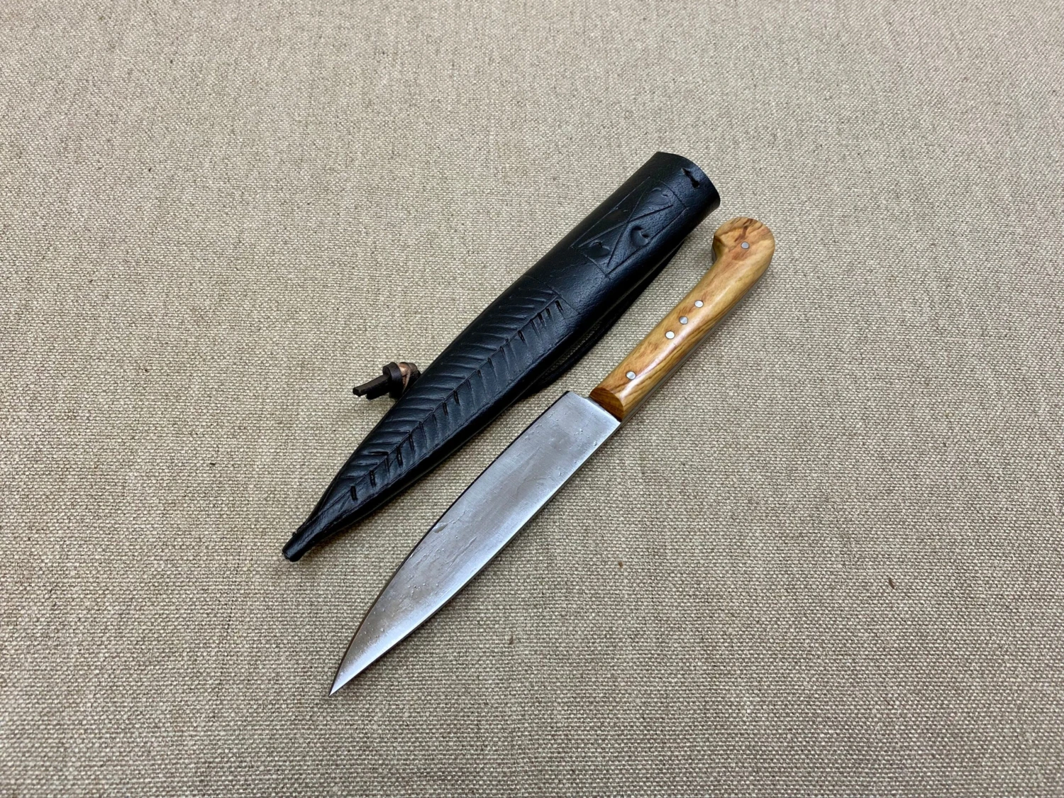 Low Status Medieval Eating Knife Wood Handle 13th-15thC - Image 14