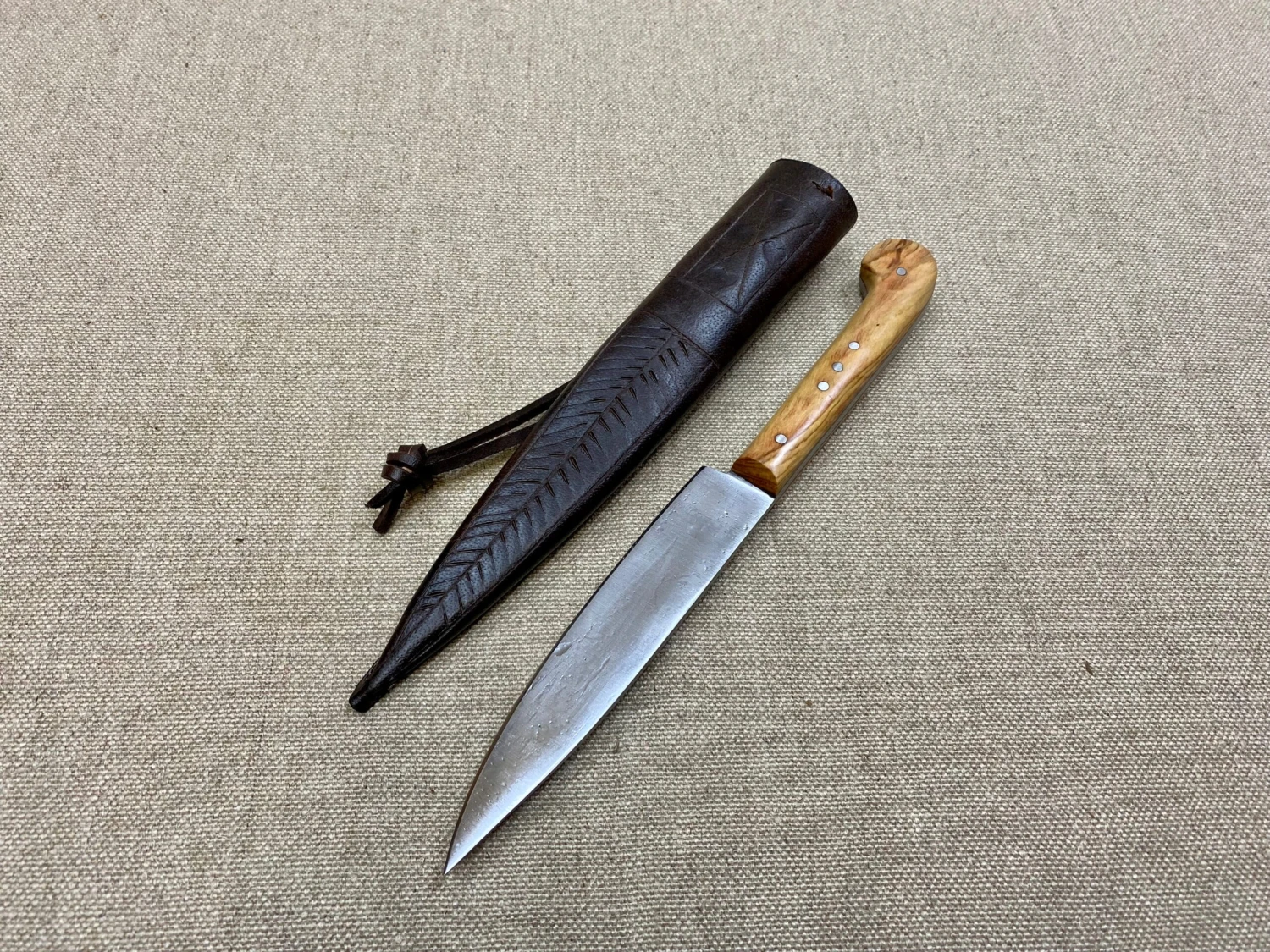 Low Status Medieval Eating Knife Wood Handle 13th-15thC - Image 13