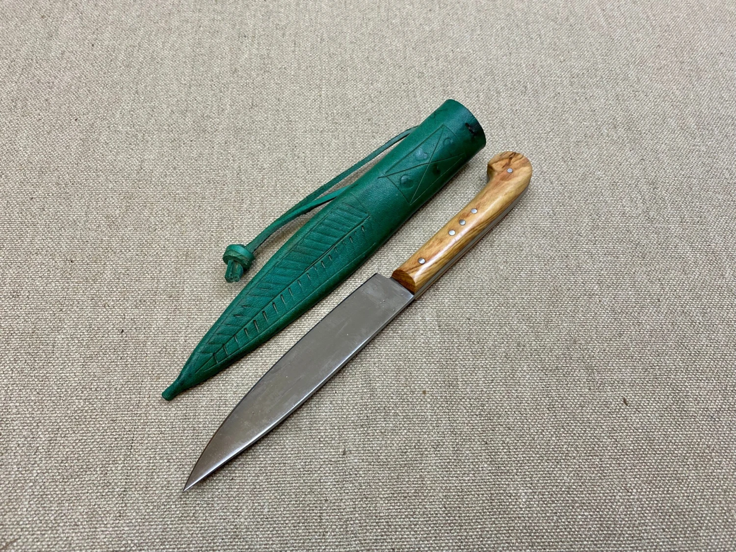 Low Status Medieval Eating Knife Wood Handle 13th-15thC - Image 9