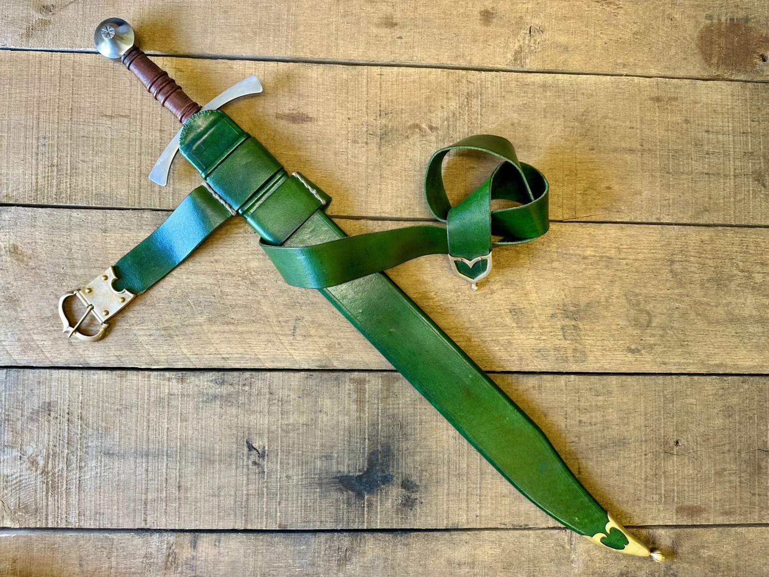 Clip Point Falchion Medieval Sword - 14th Century - Image 5