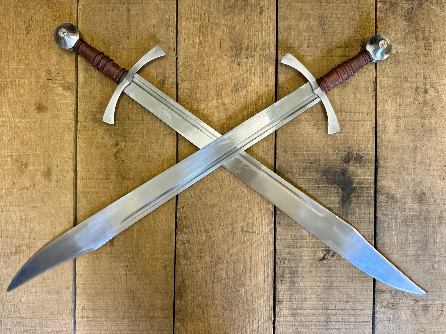 Clip Point Falchion Medieval Sword - 14th Century - Image 3