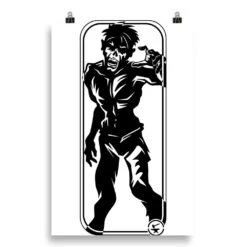 Running Zombie Target - Tod Cutler Poster