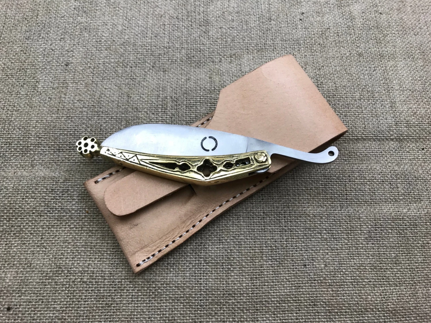 Medieval Brass Folding Knife 14thC - 15thC TCP64 - Image 2