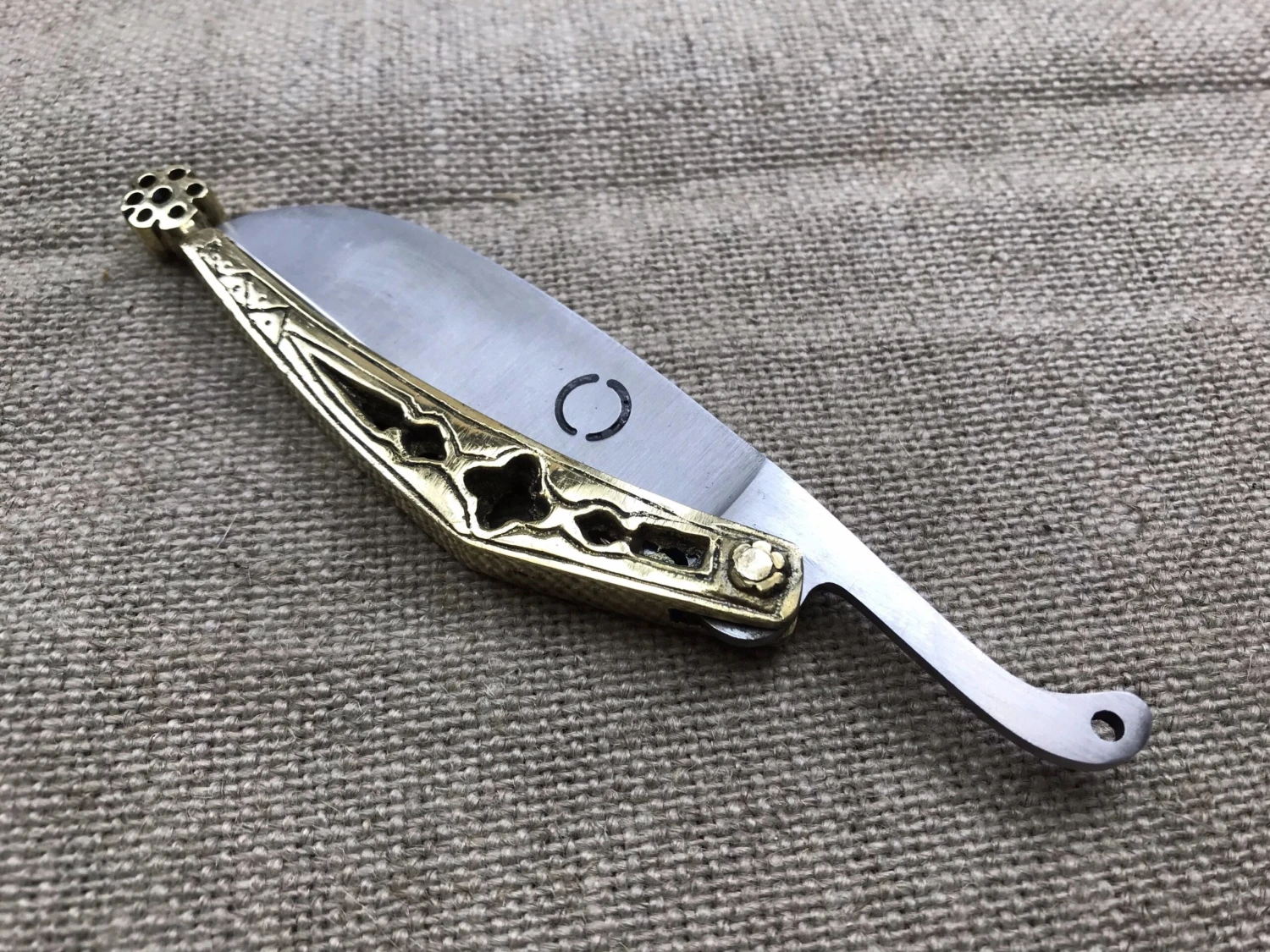 Medieval Brass Folding Knife 14thC - 15thC TCP64 - Image 4