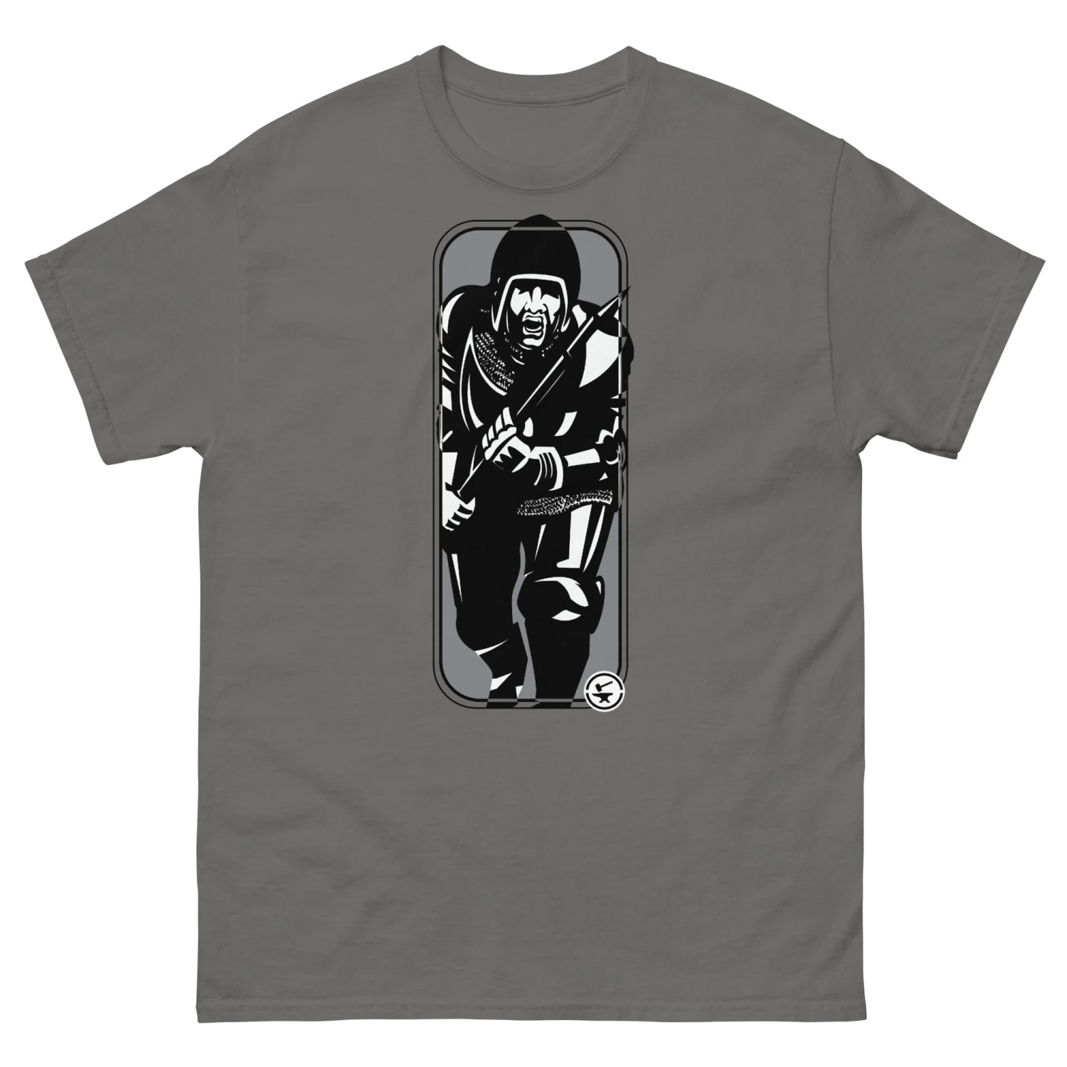 Running Man At Arms - Tod Cutler T Shirt - Image 13