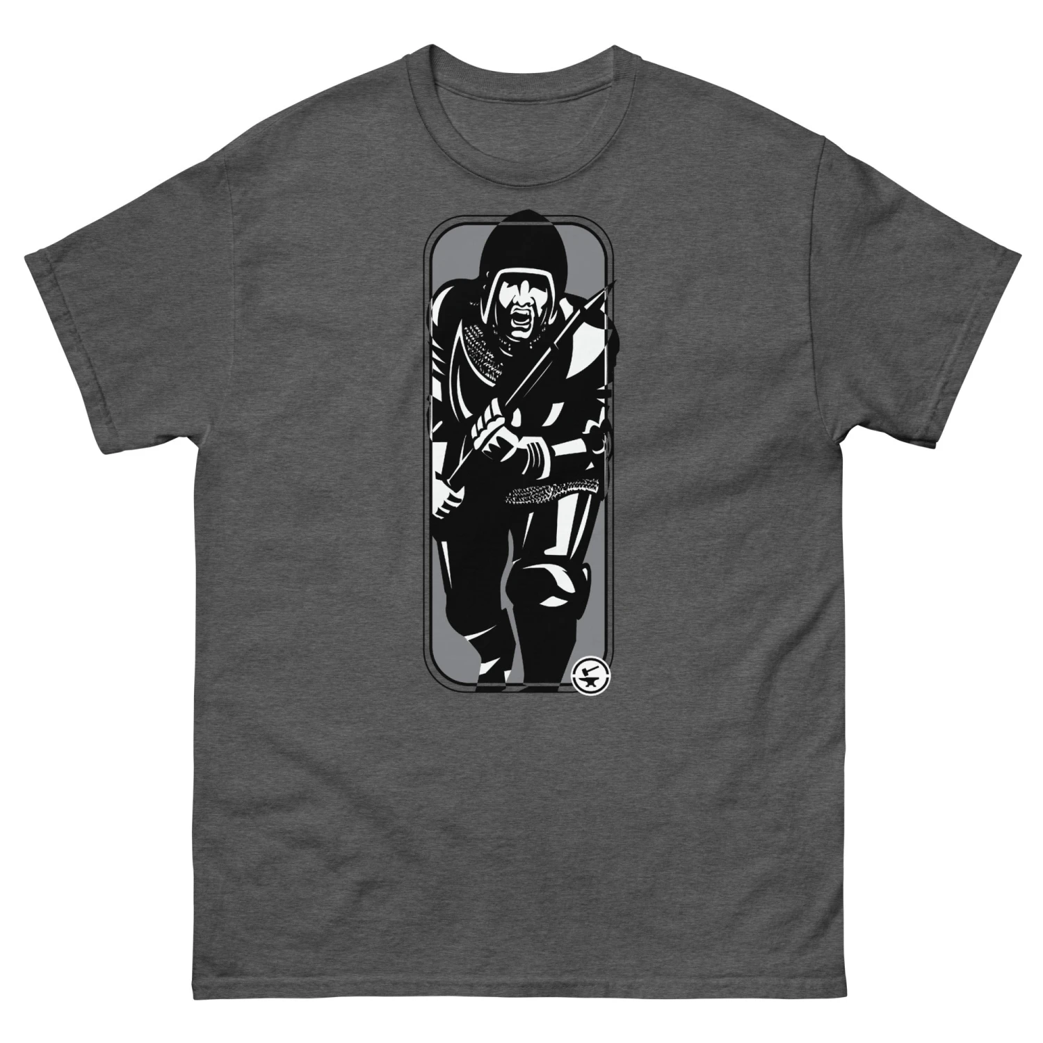 Running Man At Arms - Tod Cutler T Shirt - Image 11