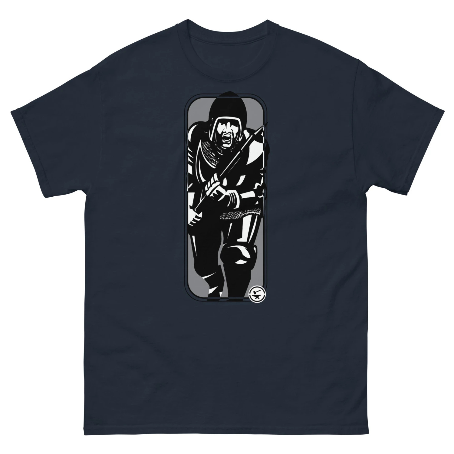 Running Man At Arms - Tod Cutler T Shirt - Image 3