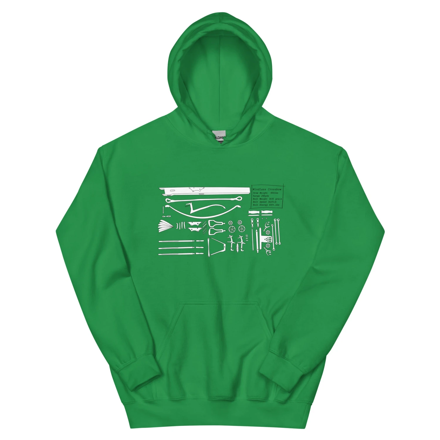 Crossbow Plans - Tod's Workshop Unisex Hoodie - Image 17