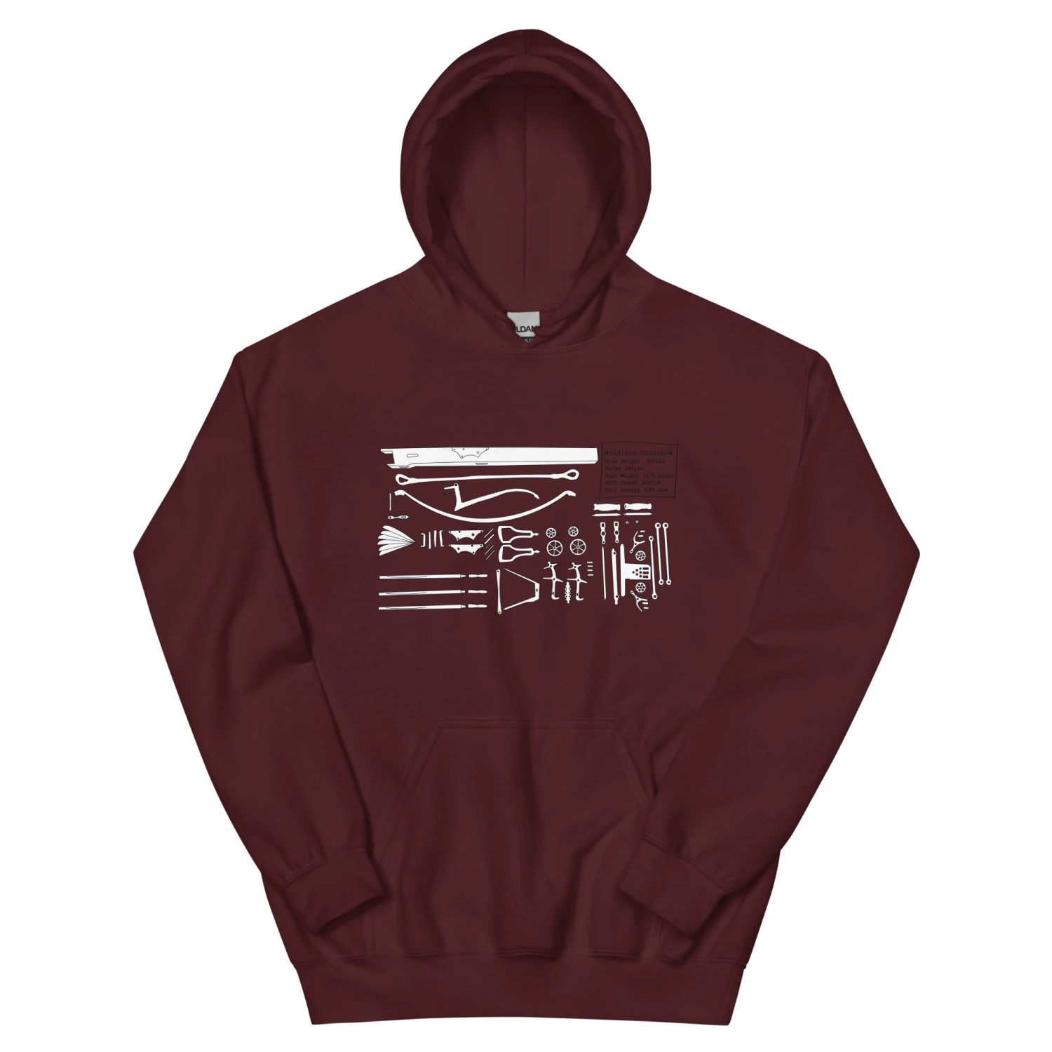 Crossbow Plans - Tod's Workshop Unisex Hoodie - Image 5