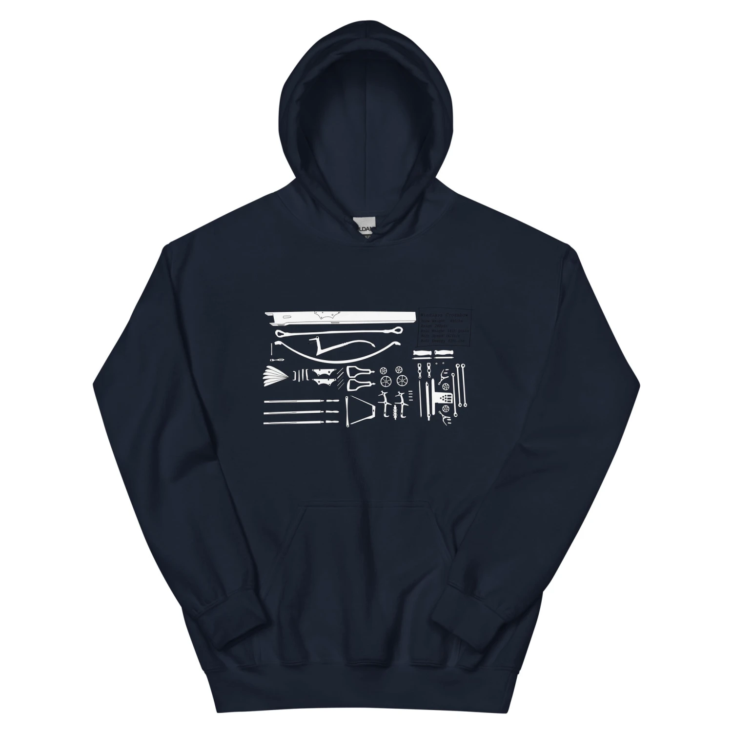 Crossbow Plans - Tod's Workshop Unisex Hoodie - Image 3