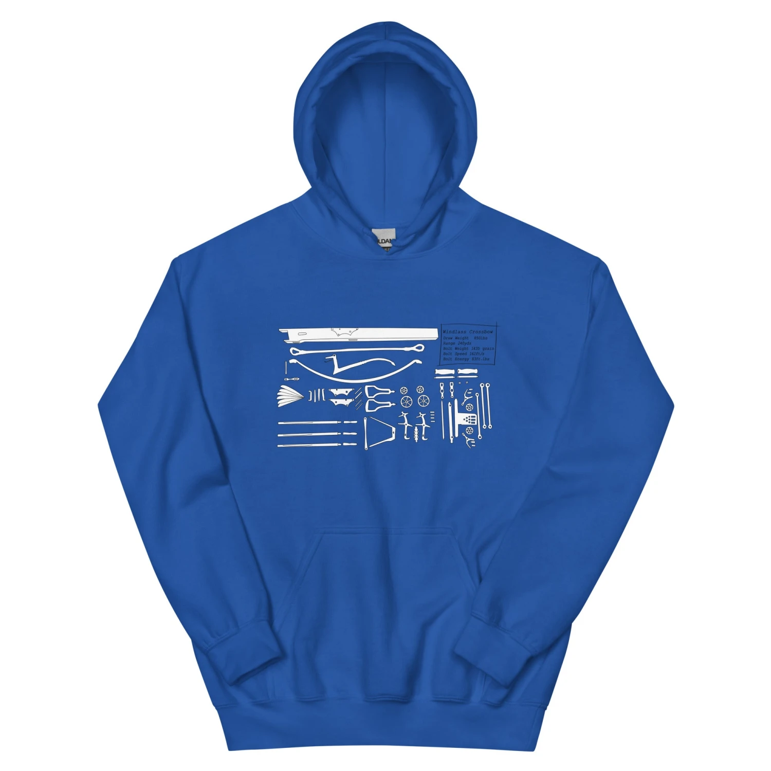 Crossbow Plans - Tod's Workshop Unisex Hoodie - Image 13